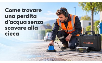 Ricerca perdite acqua: come individuare il punto critico senza scavi inutili